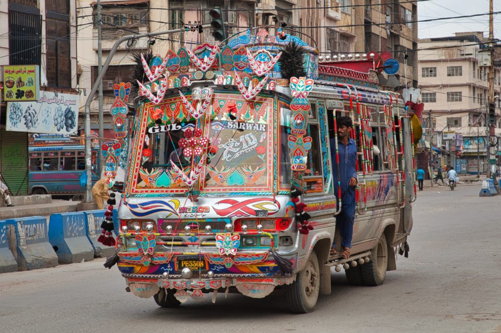 Pakistan Karáčí autobus